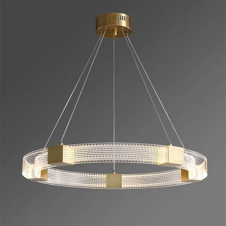 Modern Chandelier Pendant Lamp Circle Pendant Light Nordic living room acrylic chandelier light