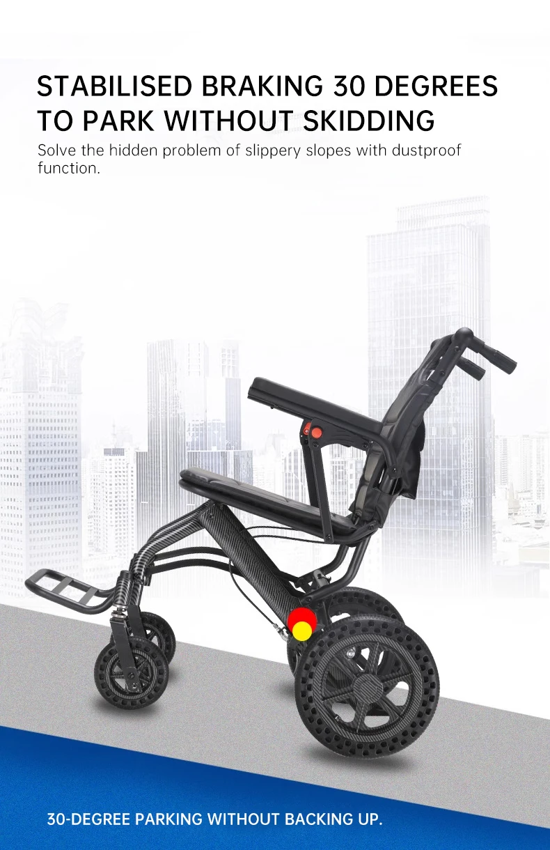 Foldable Traveling Electric Folding Powerful Wheelchair Portable Lightweight Dual Controller wheelchair electric powerchairs manufacture