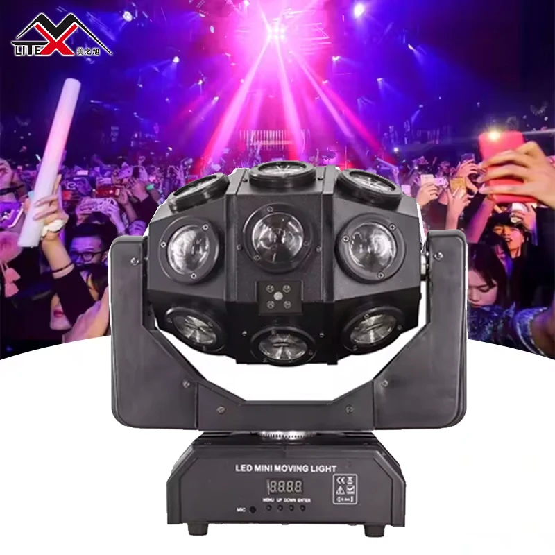 MZX Beam Laser Strobe 3in1 LED DMX 512 RGBW 4in1 18pcs 10w