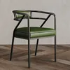 Cuir noir pied vert foncé