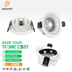 Ultra-Modern Home Design Style Adjustable Angle Anti-Glare Full-Spectrum Spotlight High Color Rendering Index for Eye Protection