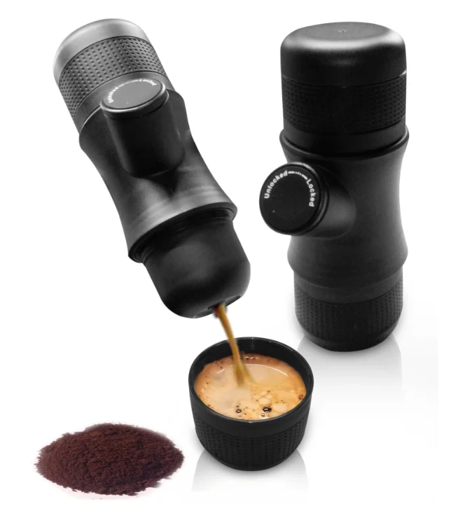 Мини кофеварка. Мини кофеварка портативная эспрессо машина. Mini Espresso Machine. Походная кофеварка эспрессо. Ручная портативная эспрессо-кофеварка.