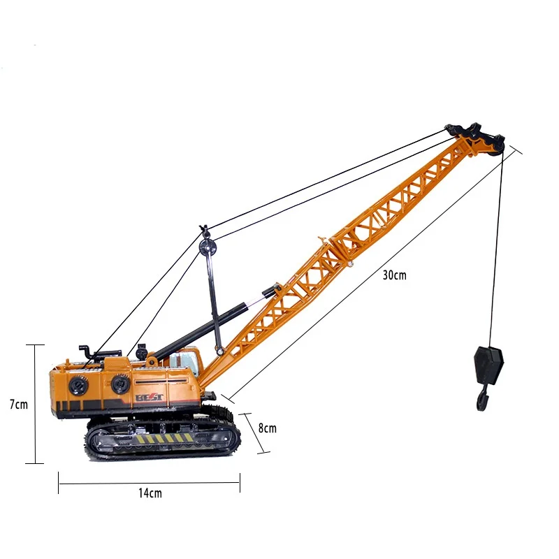 Высококачественный ручной кран гусеничный симулятор Инженерная модель детский игрушечный