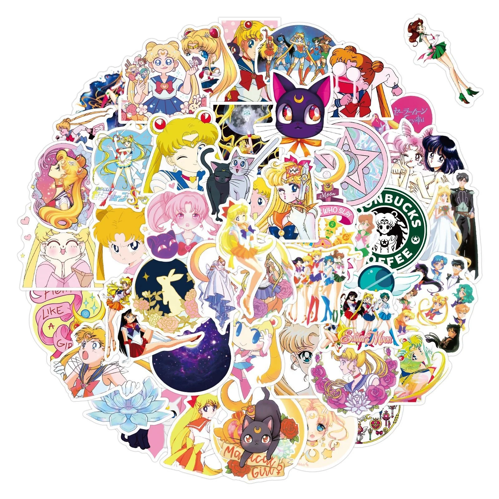 Wholesale 50Pcs Cute Anime Sailor Moon Cartoon Decor Sticker For Girl Home  Phone Door Bottle Label Skateboard Luggage Stickers From m.alibaba.com