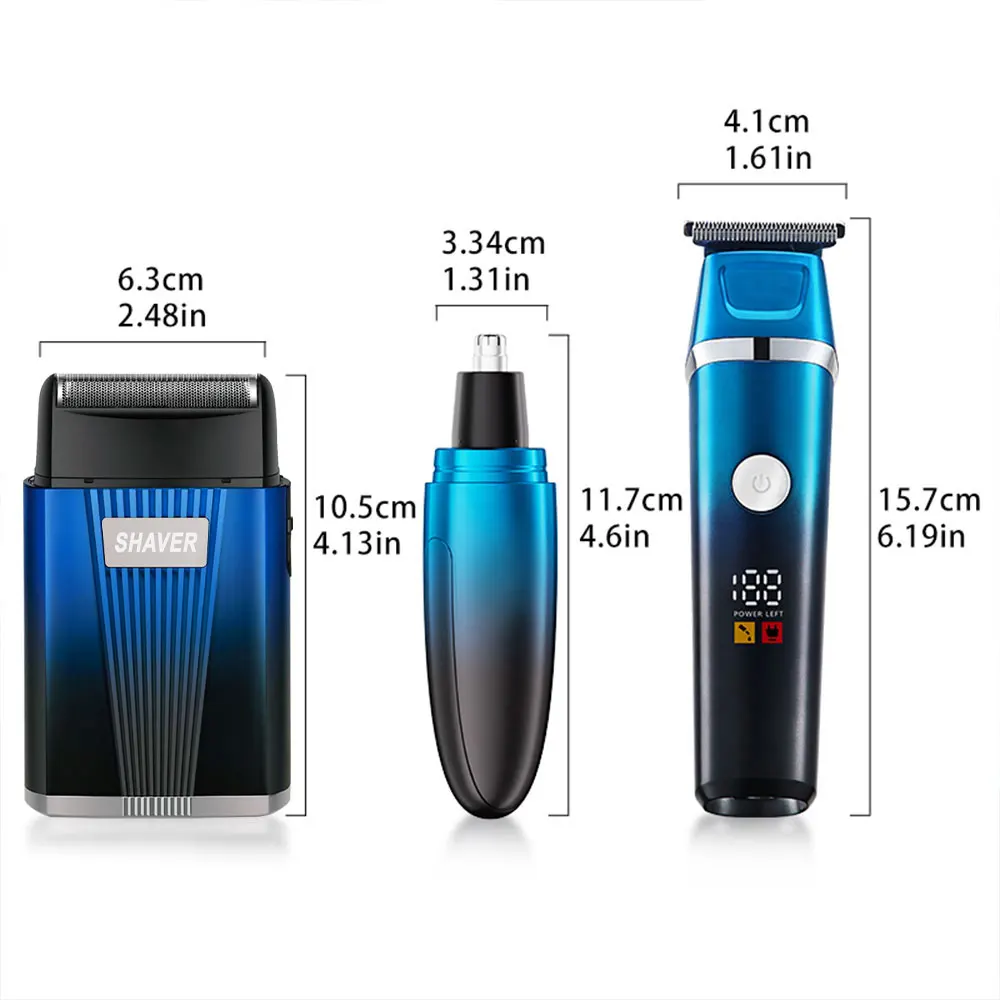 Explosive Portable Shaving Travel Wholesale Manufacturer Compact New Product Three in One 3-in-1 Grooming Kit Electric Shaver manufacture