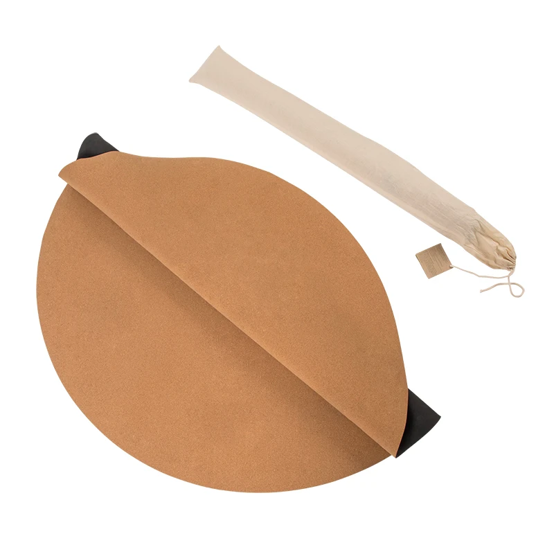 Eco Friendly Organic Natural Tree Rubber Foam 6ft Circular Cork Yoga Mat
