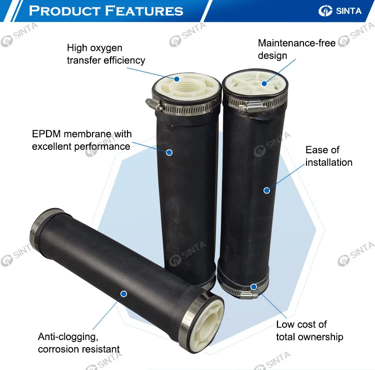 Customized Nano EPDM Aerator Bubble Tube Diffuser Fine Bubble Tube ...