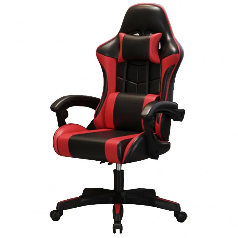 Modern   Leather Big Rotating Swivel Rolling Gaming Visitor Office Racing Chair With Soft Pad