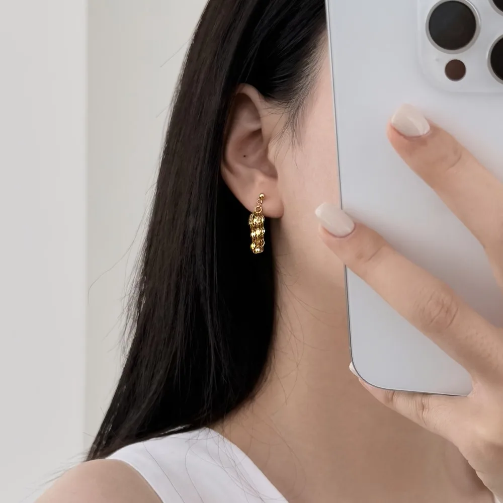 KAKODIY Multilayer Disc Earrings 18K Gold Rhodium Plated Geometric Tassel Earrings 925 Sterling Silver Bohemian Jewelry detail 2