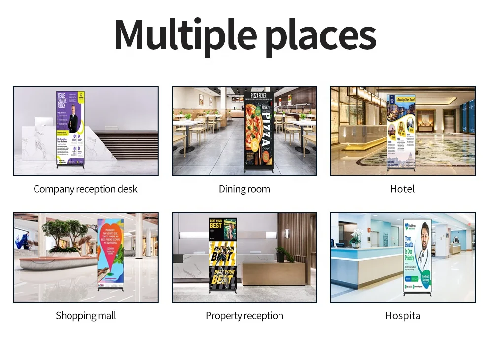 P1.86 Standing Signage Led Sign 640*1920mm Xx.video.xx  Commercial Led Screen