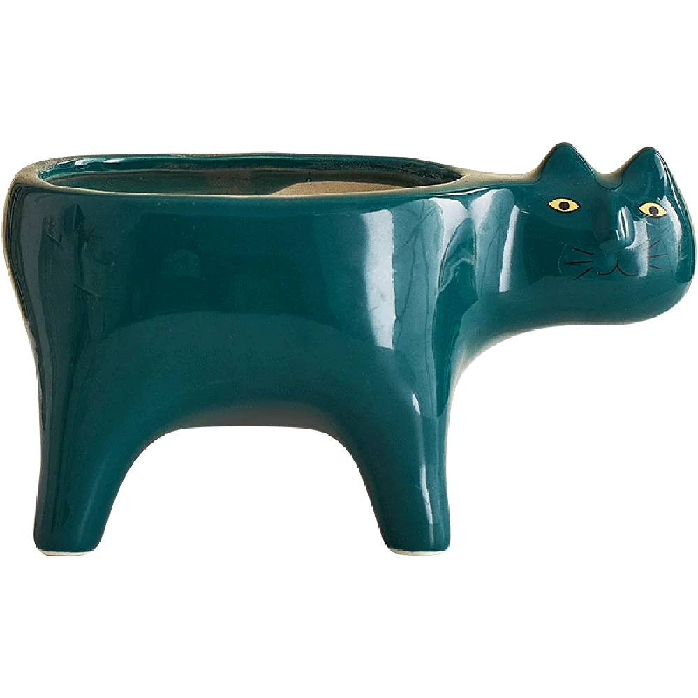 MINGZHE Vaso Gatto In Ceramica Per Piante Grasse: Il Tuo Pollice Verde Diventa Un'opera D'arte