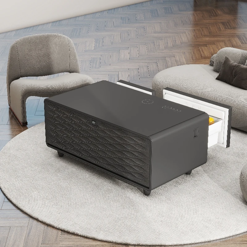 Multifunctional Smart Home Furniture Coffee Table Fridge 90L Refrigerator Smart Coffee Table with Wireless Charging