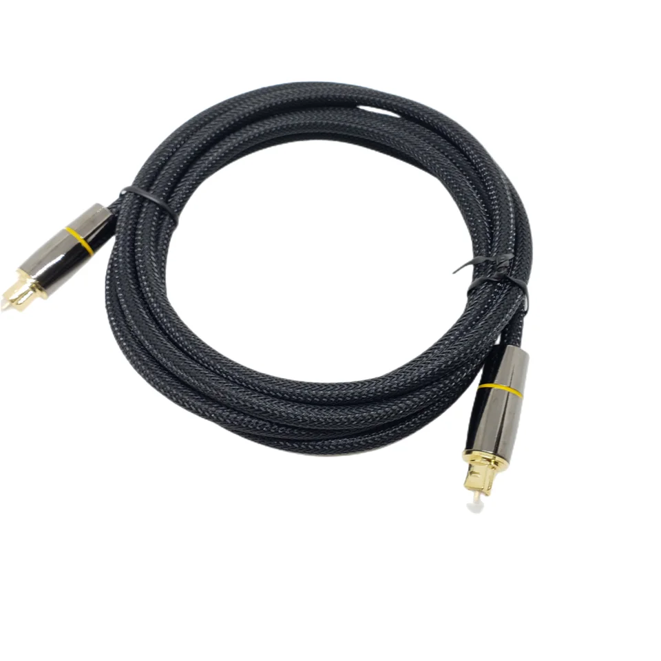 Reagle Cavo Audio Toslink Ottico - Fibra Ottica S/PDIF Con Connettori Oro 24K, Per Home Theater Dolby Digital DTS-HD
