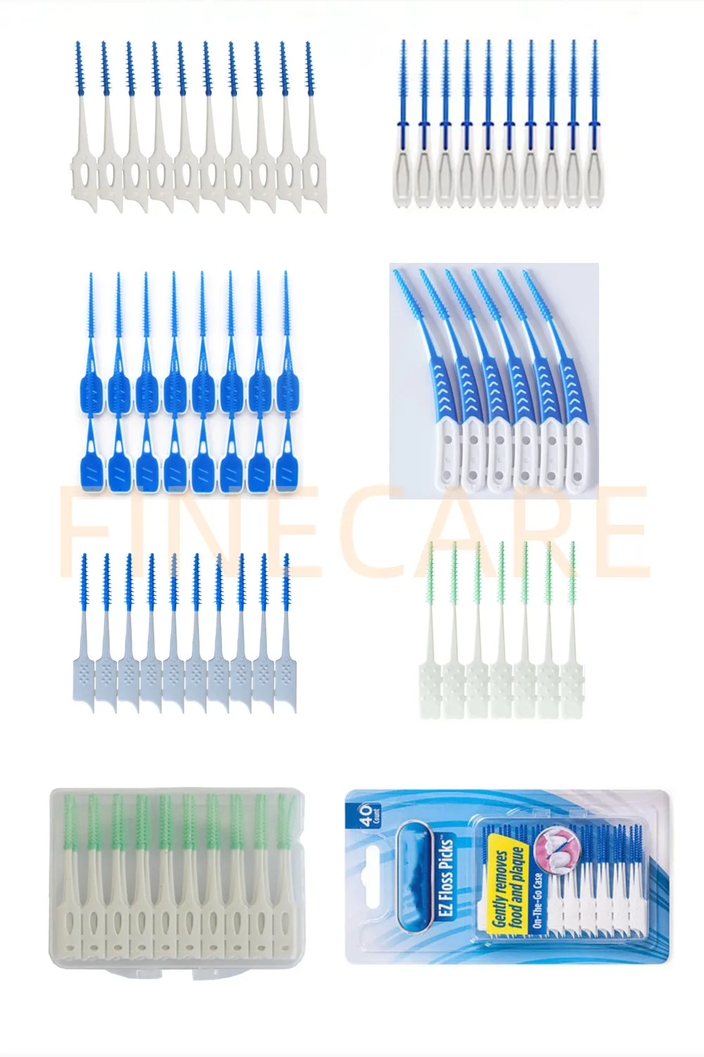 Personal Logo Plastic Rubber Tepe Oral Care Dental Flosser Flossing ...