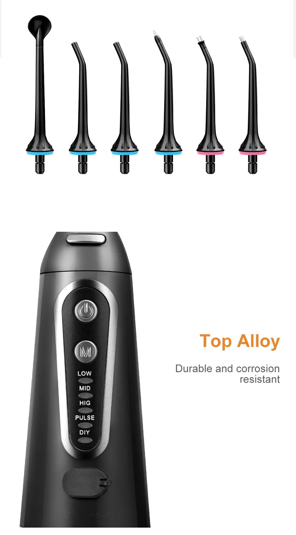 Professional Oral Irrigator Rechargeable Portable Dental Irrigator