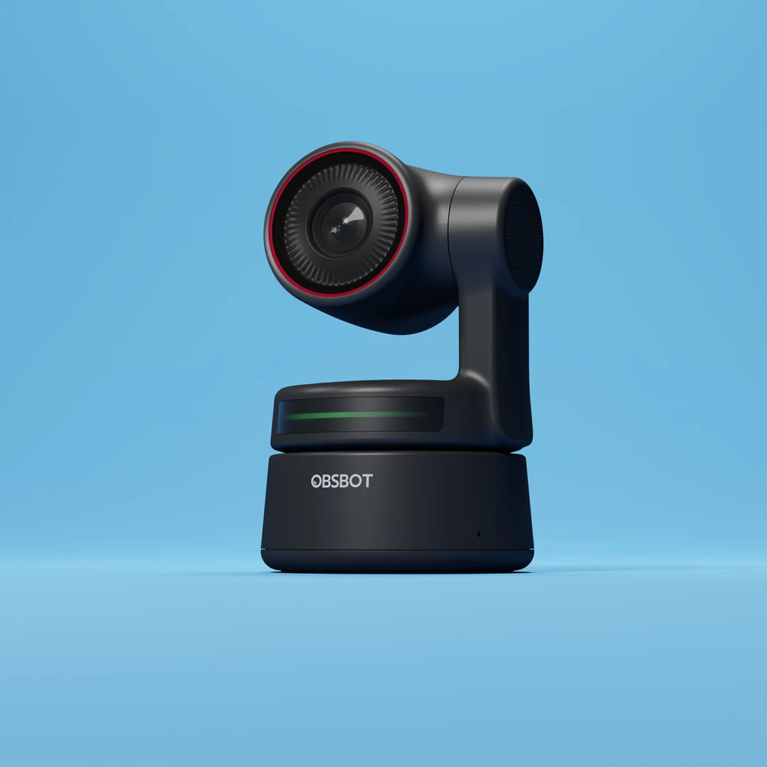OBSBOT Tiny 4K AI搭載PTZ 4K 4倍ズームウェブカメラ、デュアル全方向