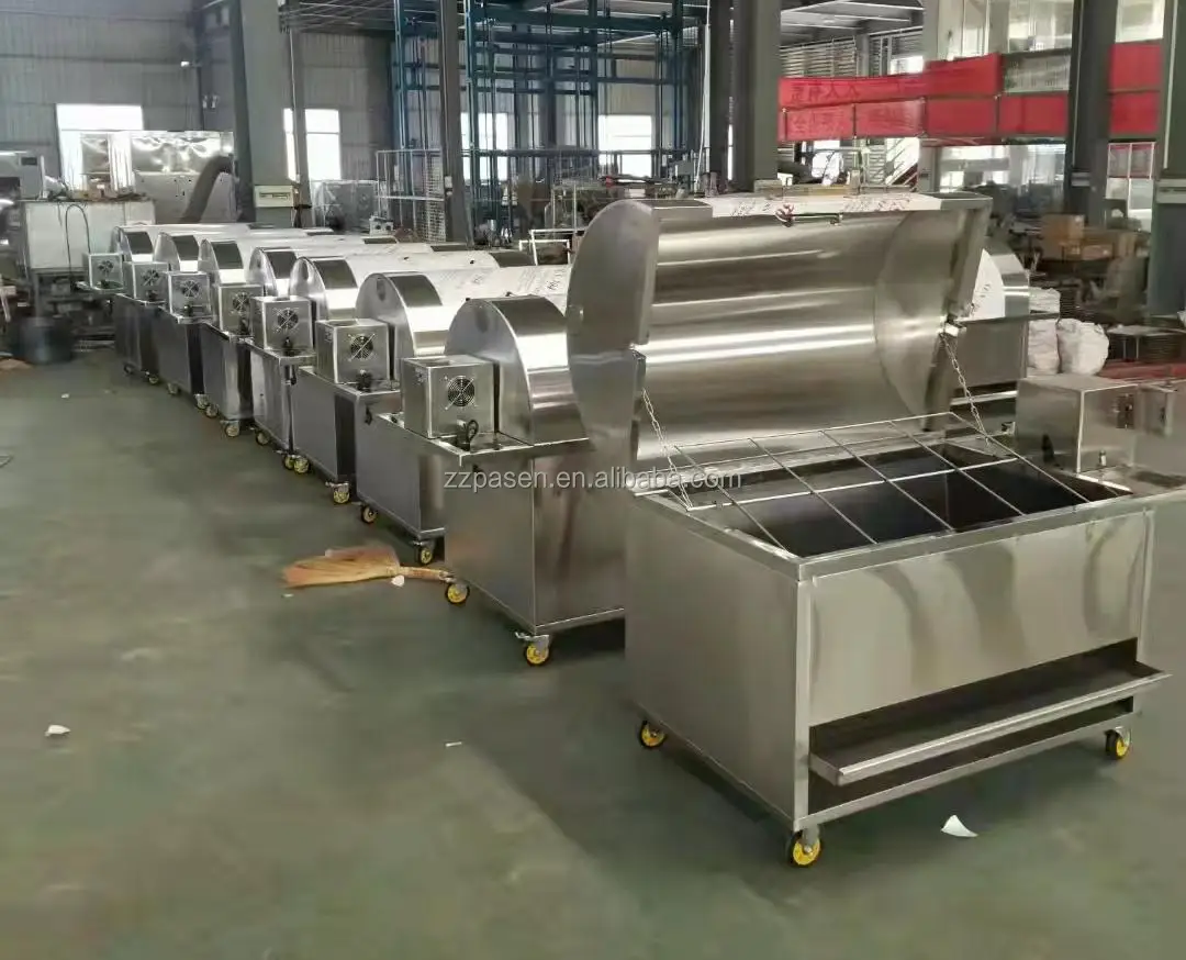 Whole Sheep Roasting Machine Meat Roasting Charcoal Rotating Grill Goat Sheep Pork Meat Roasting Machine
