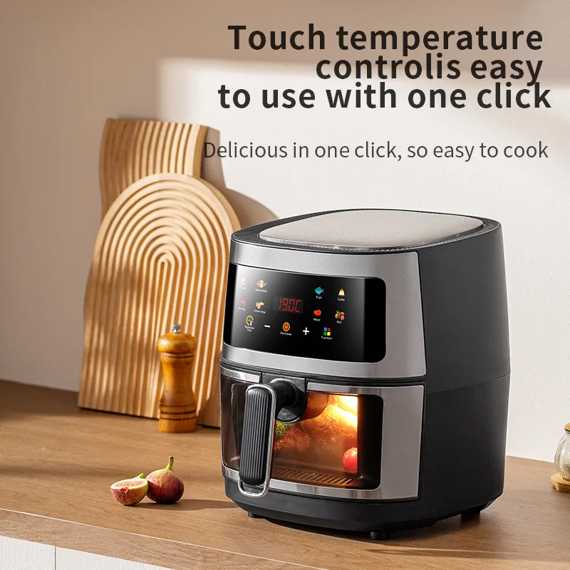 Wholesale Silver Crest 2400W Digital Control Electric Air Fryer 8L Large Capacity Stainl aperçu 2