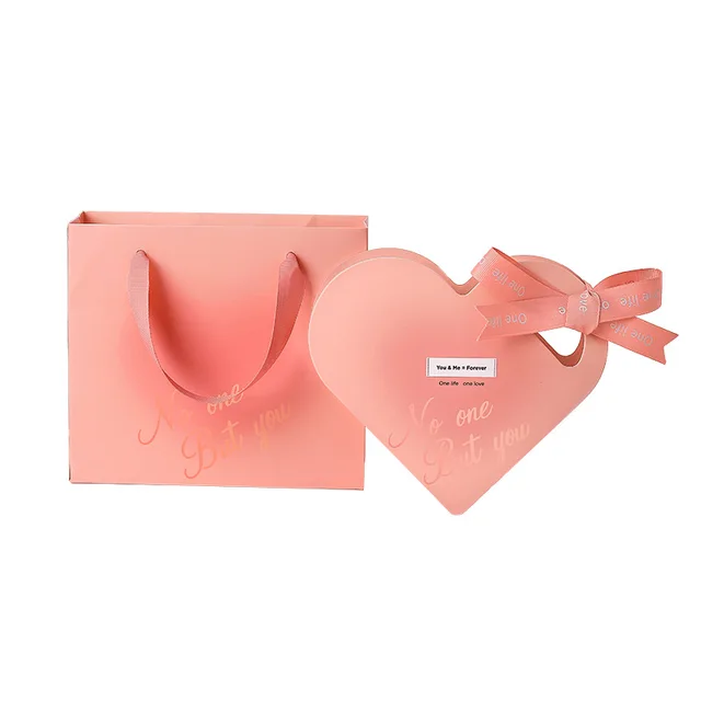 Valentine's Day Portable Heart Gift Box Creative Couples Romantic Jewelry Companion Wholesale Send Girlfriend Gift