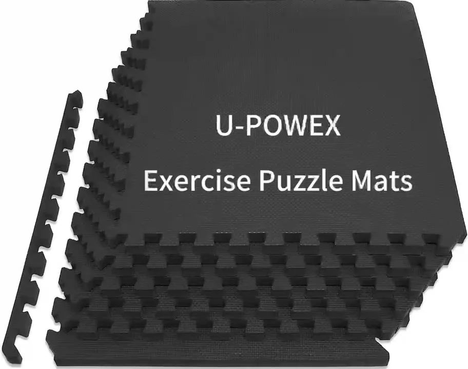 6 Pack Foam Puzzle Exercise Mat 1/3inch Thick Interlocking Tiles