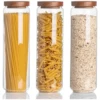 โหลแก้วเก็บของไม้ Acacia