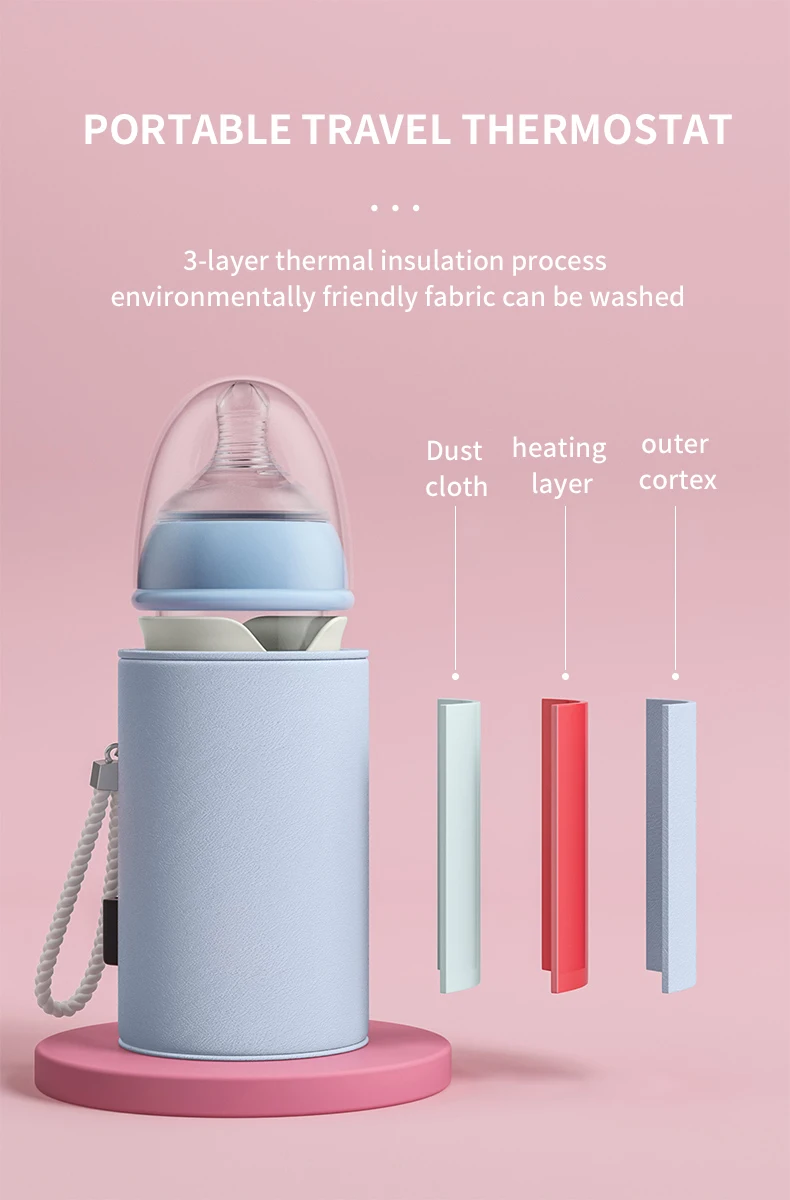 New Design Portable Usb Baby Bottle Milk Warmer Cute Infant Feeding