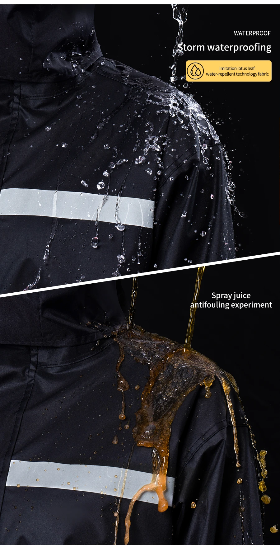 New  Split Raincoat Rainwear for Fishing for Bike and Motorcycle Riders in Rainy Conditionsel supplier