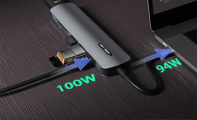 Usb C Docking Station Hub 6 Ports Pd3.0 100w Hdtv 4k Usb 3.0 Tf Sd Card Reader Laptop Notebook Adapter 6 In 1 Type C Hub - Buy 6-in-1 Usb C Hub Multiport Adapter Type C Usb Hub multifunctional 6 In 1 Adapter Station 3 X Usb 4k Md Usb-c Oplader Tf Type C Hub usb C Hub Multiport Adapter 6 In 1 Portable Dock Hub 4k Adapter Usb Type C Hubs