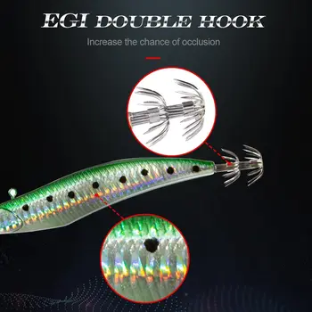 Wholesale Bionic Multi-Hook Artificial Soft Bait Rubber Mesh Luminous Shrimp Squid Jigs Crankbaits for Saltwater Fish Sea – Soft Lure – view 4