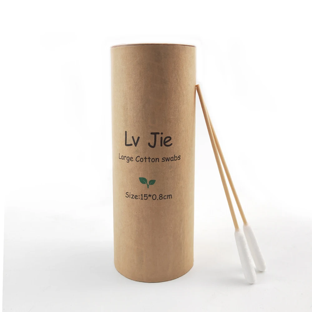 Wholesale Eco Friendly Cosmetic 6 Inch Qtips Long Big Head Cotton Bud