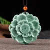Jadeite Lotus pendant HJ29