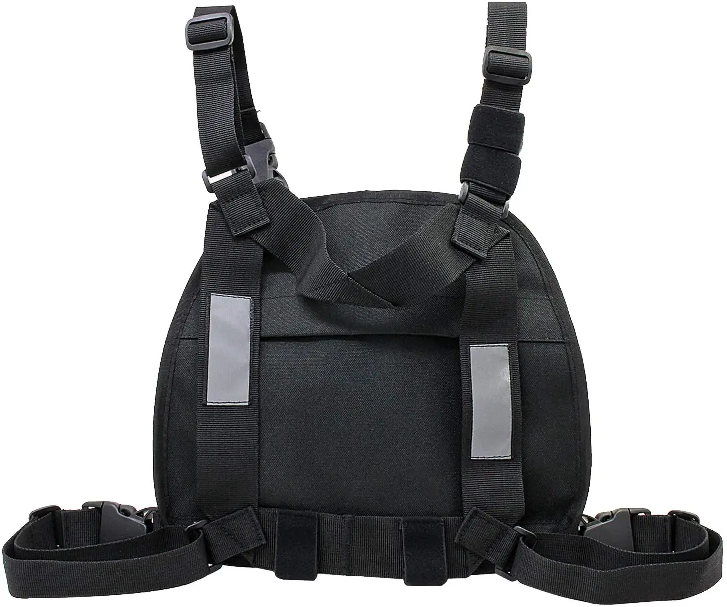 Tactical Chest Rig – Schwarze Brusttasche Für Outdoor, Sport & Training, Mit Radio-Fach Und Verstellbaren Gurten