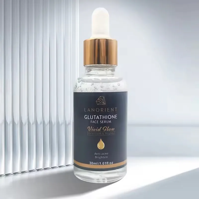 l glutathione serum Private Label 30ml L-Glutathione Serum Skin Care Lightening Hyaluronic  Amino Acid Vitamin E Whitening Face Serum