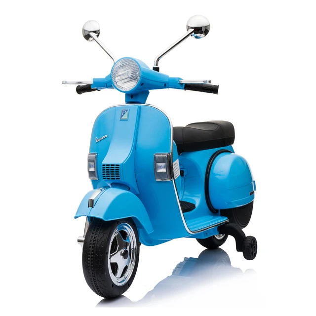 Licensed VESPA PX150 Pembe Elektrikli Motor; 2-4 Yaş Çocuklar İçin