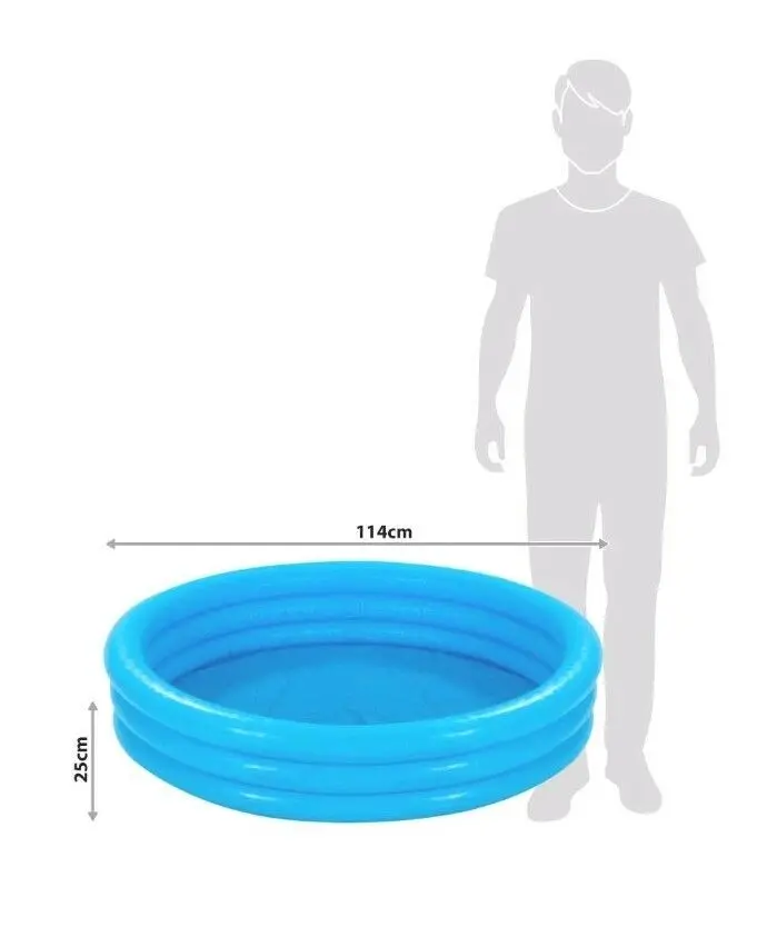 Intex 59416NP Crystal Blue Three Ring Inflatable Pool