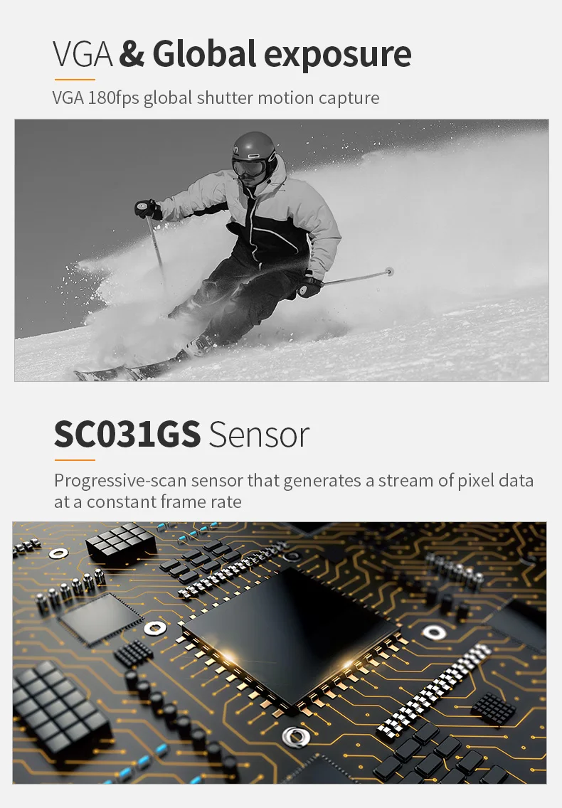 DGZX MIPI 0.3MP VGA 180fps global exposure wide-angle camera module插图3