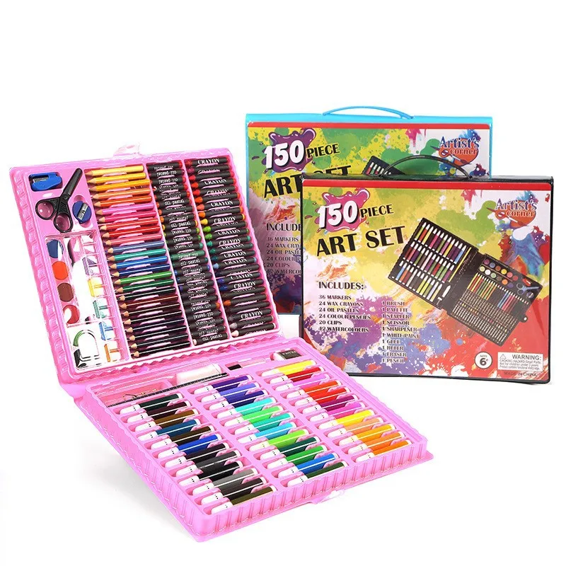 150 Pieces Painting Set Elementary School Kindergarten Art Class Stationery Children's Day Gift Cheap Factory Wholesale