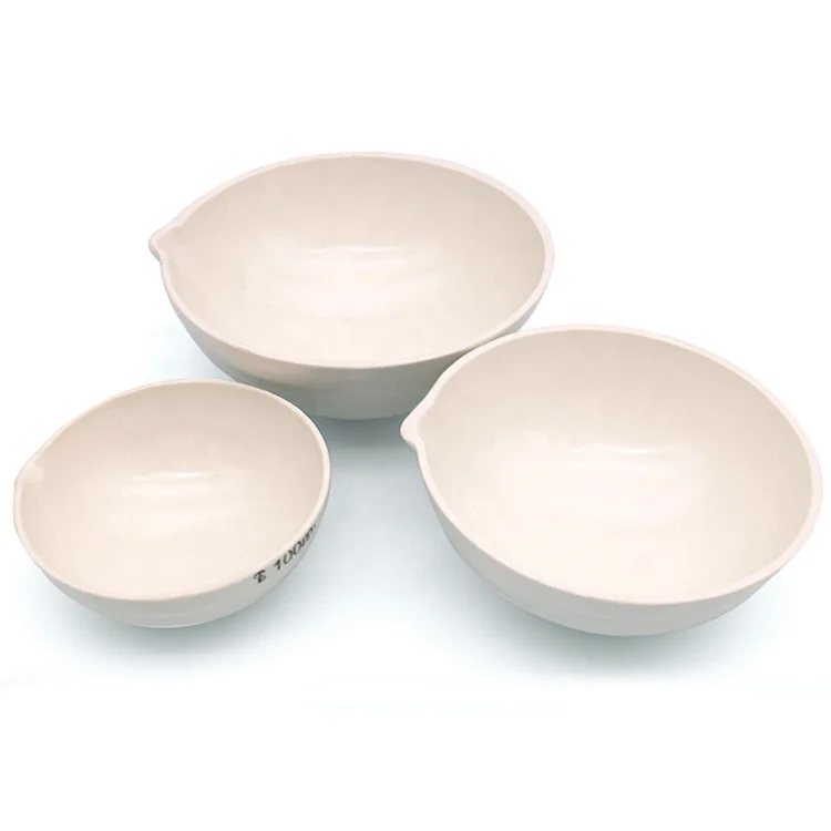 Tiandi Lab 50ml Ceramic Porcelain Evaporating Dish With Pouring Lid