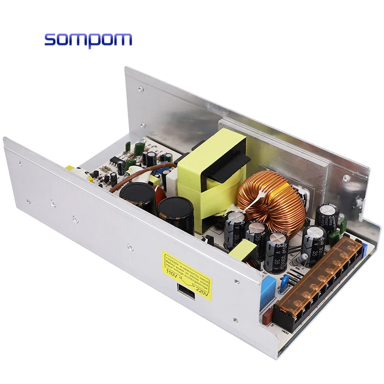 Sompom импульсный источник питания постоянного тока 24В 25А 600 Вт Светодиодный драйвер