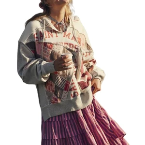 Custom Streetwear Waterproof Terry Fabric Hoodie New Arrival Patchwork Print Fashionable Sweatshirt Hoody Women's Side Slit