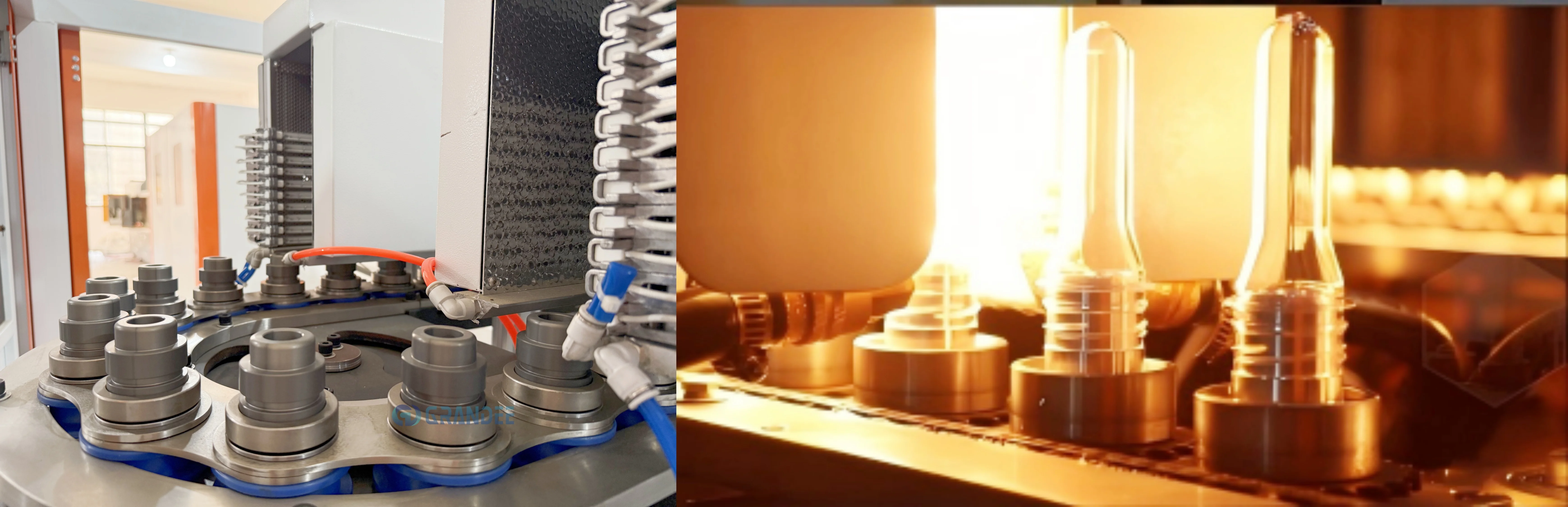 product high speed 6 cavity variable pitch blow molding machine for water beverage bottle blowing production line-9