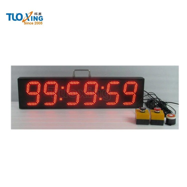 6 Inch 6 Digits Led Sports Timing Digital Buzzer with Timer