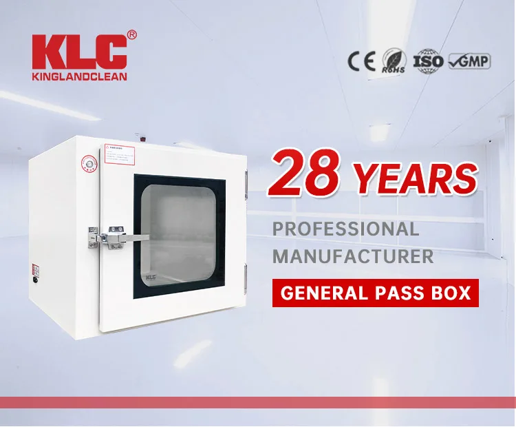 GMP Cleanroom Static Pass Box with UV Light - KLC-PB500
