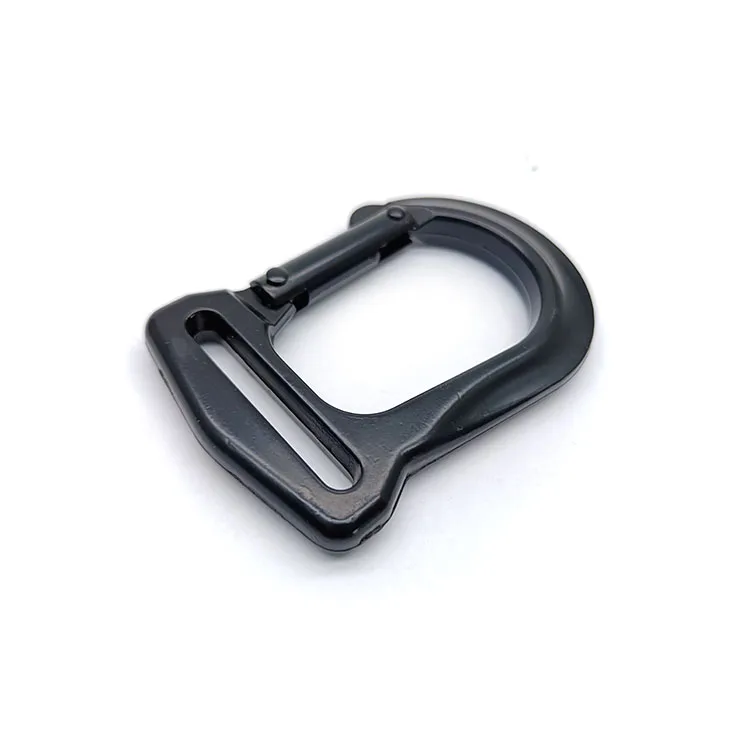 Black Tention Zinc Alloy Buckle Making Accessories Yoga Swivel Snap Hook Strap Carabiner Webbing Metal Hook