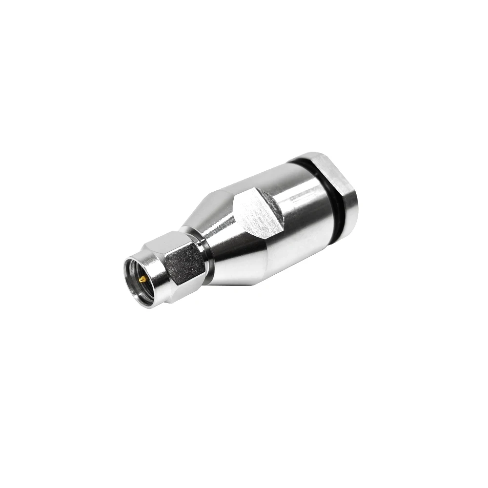 Factory 50 Ohm SMA Male Macho Plug Connector Clamp for LMR300 5D-FB LMR 300 RG6 N-J300 Coax Cable RF Coax Coaxial Connectors