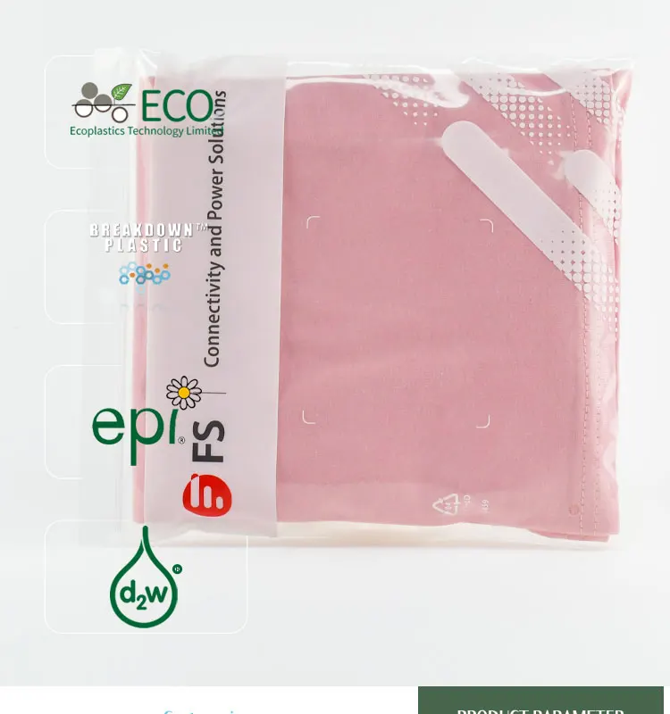 Nice quality pe customize zipper bag logo with hanging hole biodegradable small zip lock plastic bags for clothes details