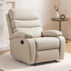 Asiento reclinable manual básico color hueso.