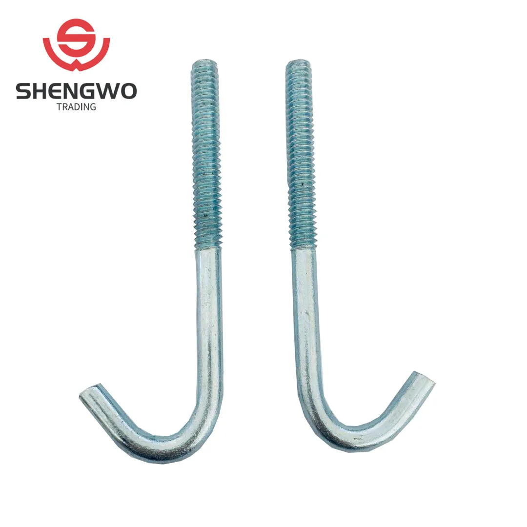 ZINC  J BOLT/U BOLT/ ROOFING BOLT   WITH HEX NUT