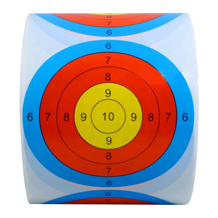 Hybsk Multi Color Paper Pasters 3 Inch Round Self Adhesive Shooting