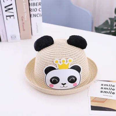Одежда для мальчиков и девочек носки для малышей с милым рисунком панды, Солнцезащитная шляпа летняя детская Пикник Солнцезащитная пляжная шляпа для детей Рыбацкая шляпа